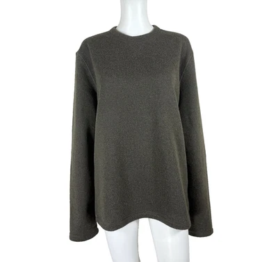 SMARTWOOL Hudson Train Crew Sweater in Military Olive NWT NEW Large Men's - Image 1 of 4