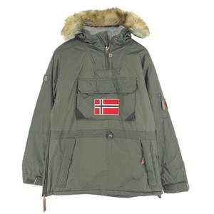 Geographical Norway Men Parka Jacket Anorak Insulated Green Vb2 Size L - Picture 1 of 12