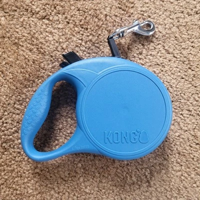 Kong Retractable Dog Leash S| Tape 5m/ 16 Ft- Blue - Image 1 of 2