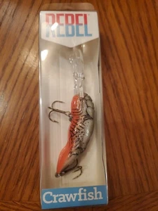 REBEL DEEP WEE CRAW CRANKBAIT 3/8OZ D7660 STREAM CRAWFISH  - Foto 1 di 2