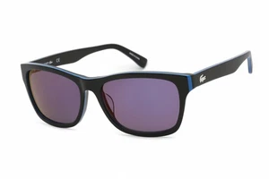 Gafas de sol LACOSTE L683S 006 marco negro azul lentes moradas 55 mm - Imagen 1 de 4