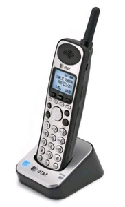 AT&T SynJ 4-Line Cordless Phone Handset Black & Silver SB67108 New In Box - Zdjęcie 1 z 8