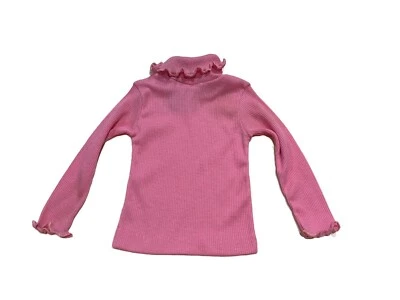 cute pink polo necked baby top vintage 60's age 1 - Image 1 of 4