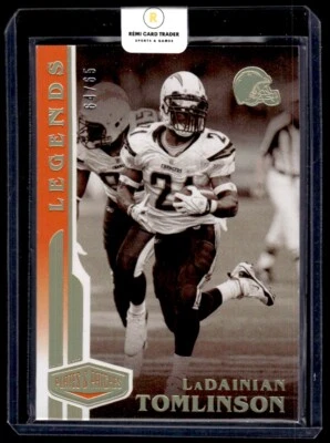 2020 Panini Plates & Patches Legends LaDainian Tomlinson 064/65 #128 San Diego - Image 1 of 2