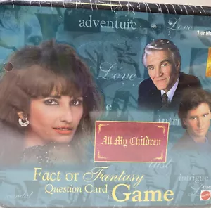 All My Children TV Triva Card Game 1998 Mattel Fact Fantasy Soap Opera Collectio - Picture 1 of 10