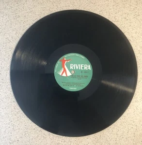 Schallplatte alte Schallplatte 78t/rpm 30cm Riviera - Georges Auric - Bild 1 von 3