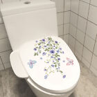Flower Butterfly Wall Sticker Bathroom Toilet Decor Living Room Cabinet Home