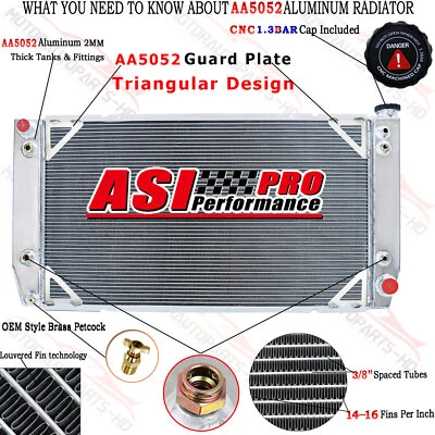 3 Rows Radiator For 1988-2000 CHEVY/GMC C/K Series 2500 3500 Suburban 7.4L Foto 1 de 4