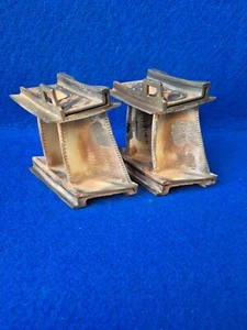 Aircraft Turbine Engine 2-Blade Segment w/Film Cooling Holes x2 for Collectors. - Picture 1 of 12