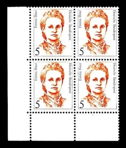 BUND Frauen 5 Pf**, Mi. 1405, Eckrand-Vierer u.l. postfrisch Luxus - Bild 1 von 1