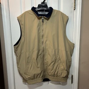 Pebble Beach Vest Mens Large Reversible Full Zip Golf Golfer Casual Mens - Picture 1 of 14