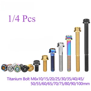 M6 Titanium Flange Bolt Hex Screw 10 15 2025 30 35 40 45 50 55 60 75 80 90 100mm - Picture 1 of 17