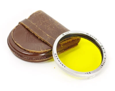 Rollei Gelb Mittel Medium Yellow -1,5 RIII Bay III Bayonett III for 2.8F No.0172 - Image 1 of 2