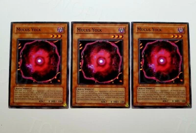 Yu-Gi-Oh! 1st Edition PGD-011 3x "Mucus Yolk" NM-M - Image 1 of 2