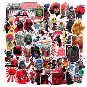 ⭐ 65 Stück Japan / Red Samurai / Anime  Style Stickerbomb - Aufkleber - Picture 1 of 6