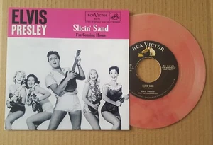 ELVIS - "SLICIN' SAND" b/w "I'M COMING HOME" - PINK VINYL - TWO ROCKIN' JIVERS! - Picture 1 of 3