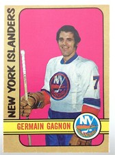 1972-73 Germain Gagnon New York islanders 200 OPC O-Pee-Chee Hockey Card P284