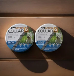 2Pet Action Adjustable Collar for Small Dogs 6 Month Flea Ticks Water Resistant - Picture 1 of 1