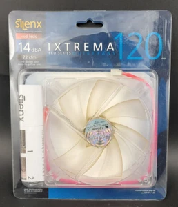 SilenX Ixtrema Pro Series "Silent" 1 RED LED 20mm x 38mm Case Fan 72 CFM - Picture 1 of 1