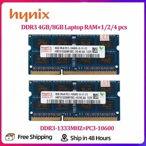 Hynix 8GB 8GB(2X 4GB) 4 GB DDR3 1333MHz PC3-10600S SODIMM Laptop Speicher RAM - Bild 1 von 9