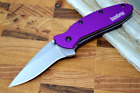 KS1620PUR Kershaw Scallion Purple A/O 420HC Blade Purple Aluminum Handles USA