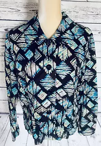 Chaqueta grande para mujer Requirements con botones suave texturizada forrada ligera - Imagen 1 de 10