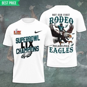 2025 Philadelphia Team Super Bowl LIX Champions T-Shirt Gift Full Size S-4XL - Picture 1 of 5
