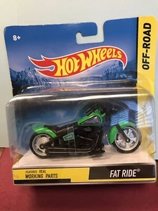 Mattel’s 2013 Collectible Fat Ride Hot Wheels Motorcycle New Original Packing 8+ - Picture 1 of 4