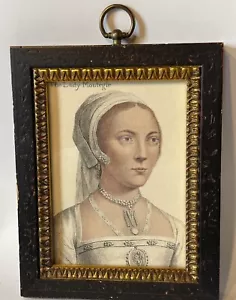 Vintage Druck "The Lady Montegle" im Rahmen gerahmt von E.A. RIBA CO New York - Bild 1 von 7