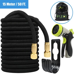 Flexibler Gartenschlauch 30 Meter, 15 Meter mit Multifunktionsdüse - Bild 1 von 8