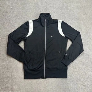 NIKE Damen Trainingsjacke Jacke Gr. L Sportjacke Pullover Logo 15817 Schwarz - Bild 1 von 8