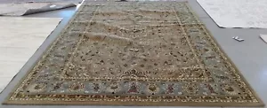 BEIGE / L BLUE 9'-6" x 13'-6" Back Stain Rug, Reduced Price 1172770786 CL387A-10 - Picture 1 of 4