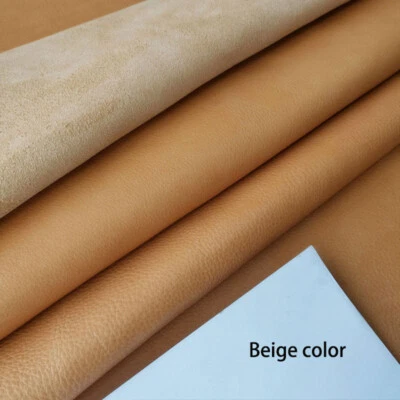 Oil Rich Vegetable Tanned Lychee Pattern Soft Genuine Leather Craft Material DIY - Image 1 of 4