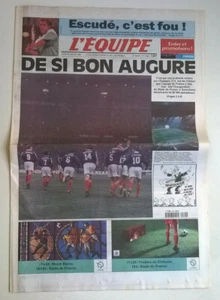 L'EQUIPE N°16.089 du 29/01/1998 - De si bon augure (France-Espagne 1-0 Stade Fra - Picture 1 of 9