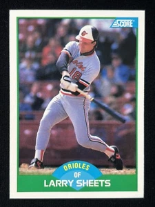 1989 Score #81 Larry Sheets Baltimore Orioles Baseball Card - Picture 1 of 2