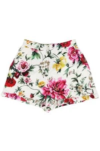 DOLCE & GABBANA FLORAL PRINT COTTON BLEND SHORTS IT 36 UK 4 - Picture 1 of 5