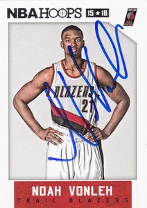 NOAH VONLEH PORTLAND TRAIL BLAZERS SIGNED CARD NUGGETS NY KNICKS CELTICS BULLS - Picture 1 of 1