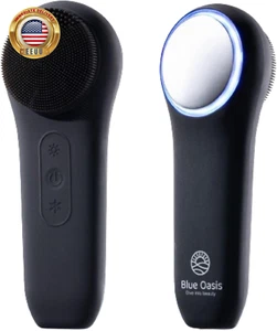 Facial Cleansing Brush, Rechargeable Electric Face Scrubber, Waterproof Silicone - Picture 1 of 7