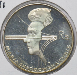 Poland 1974 100 Zlotych Eagle animal Proof Maria Sk?odowska-Curie 294647 combine - Picture 1 of 2