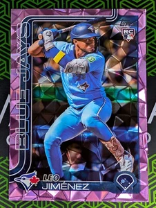Leo Jimenez (RC) 2025 Topps Series 2 Rookie Card #535 Pink Diamante Blue Jays - Picture 1 of 2