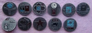 Set Pins UdSSR Hockeyspieler - Welt- und Olympiasieger - Bild 1 von 1
