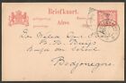 Netherland Indies 1901 5C Red Postal Card Used Weltevreden To Bojonegoro. Hg #14