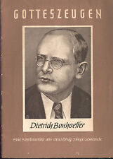Laubscher, Dietrich Bonhoeffer Buß-Prediger u Märtyrer, Gotteszeugen Bd 27, 1953