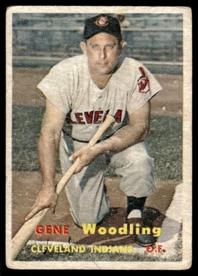 1957 Topps Gene Woodling Cleveland Indians #172 Foto 1 de 2