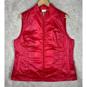EP Pro Damen Golf Weste Wind leichte Full Zip ärmellose Jacke rot Large - Bild 1 von 11