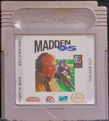 Madden 95 NFL Nintendo Game Boy GB оригинальная игра проверена - Изображение 1 из 2