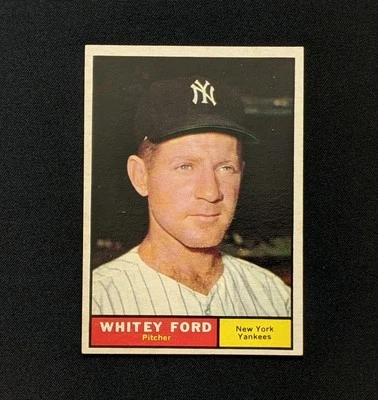 1961 Topps #160 Whitey Ford New York Yankees  - Image 1 of 4