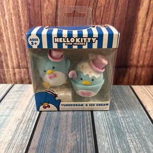Juego de estatuillas Flocked Hello Kitty And Friends - Esmoquin Sam & Ice Cream - COMO NUEVO - Imagen 1 de 4