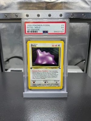 Ditto (3) - Fossil (FO) - Holo - PTCG - PSA 5 EX - Image 1 of 2