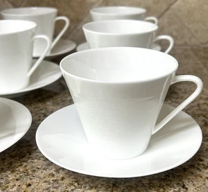 Claire 8-teiliges Set Tasse & Untertasse NIKKO Kiste & Fass Knochen Japan konzentrische Kreise - Bild 1 von 18